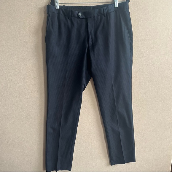 Lanvin Mens Wool Navy Dress Pants Size 34x31